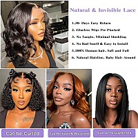 Bob Wig Human Hair 13X4 Body Wave Hd Lace Front Wigs Human Hair 180 Density Glueless Wigs Human Hair Pre Plucked Short Bob Wigs