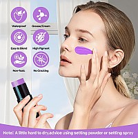 Go Ho Creamblendable Light Purple Face Paint Stick 106 Ozfullcoverage Pastel Purple Face Body Paint Stick For Adults Child