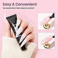 Mizhse 3D Nail Gel White Sculpting Gel For Nail Art 15G Pudding Carving Solid Nail Glue Gel 3D Molding Gel For Nails Gel 3D Nai