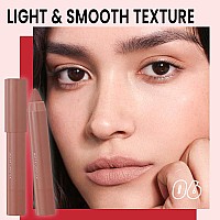 3 Colors Matt Nude Lipstick Lipliner Lip Crayons Pack Set Velvet Moisture Smooth Matte Lipstick Pencils Waterproofwaterlasting