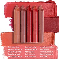 3 Colors Matt Nude Lipstick Lipliner Lip Crayons Pack Setvelvet Moisture Smooth Matte Lipstick Pencilswaterproofwaterlasting