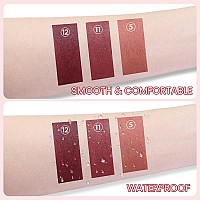 3 Colors Matt Nude Lipstick Lipliner Lip Crayons Pack Setvelvet Moisture Smooth Matte Lipstick Pencilswaterproofwaterlasting