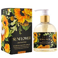 Romiie Zoi Liquid Hand Soap With Gift Box Pure Natures Embrace Sunflower 260Ml 87 Floz