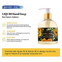 Romiie Zoi Liquid Hand Soap With Gift Box Pure Natures Embrace Sunflower 260Ml 87 Floz