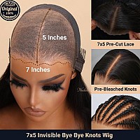 Nadula Bye Bye Knots Glueless Wig Deep Curly Wave Human Hair 7X5 Invisible Knots Hd Lace Front Put On And Go Glueless Prebleach