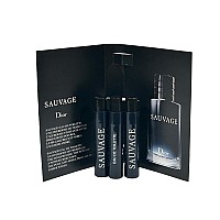 Dior Christian Sauvage Men Sample Spray Edt Perfume Vial 1 Ml 003 Oz 3 Pcs