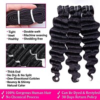 Loose Deep Wave Bundles Human Hair 3 Bundles 20 22 24Inch 100 Unprocessed Brazilian Virgin Human Hair Bundles Loose Deep Wave H