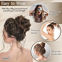 Deethens Messy Bun Hair Piece For Women Clip In Claw Bun Hair Pieces Combs Add Ponytail Hair Pieces Synthetic Hair Extensions Cl