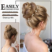 Deethens Messy Bun Hair Piece Claw Clip Tousled Updo Hair Buns Hairpiece Extensions For Women Clip In Claw Hair Bun Synthetic Ch