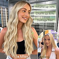 Kookastyle Invisible Wire Hair Extensions With Transparent Wire Headband Adjustable Size 4 Secure Clips Long Wavy Hairpiece For