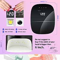 Bete Cordless Led Nail Lamp 60W Rechargeable Led Nail Dryer For Curing Nail Polish And Have Usb Port For Charging Phone And Nai