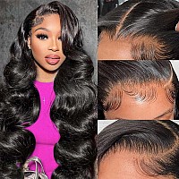 Aaliweya 5X5 Wear And Go Glueless Wigs Human Hair Pre Plucked Pre Cut 5X5 Hd Body Wave Lace Closure Wigs For Women 180 Density