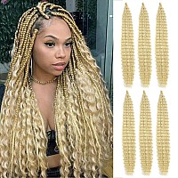 Curly Braiding Hair 30 Inch Ocean Wave Crochet Hair For Black Women Long Deep Wave Wet And Wavy Braiding Hair For Boho Braids