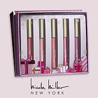 Nicole Miller Lip Gloss Collection 5 Count Pack Of 1 Pink Glitz