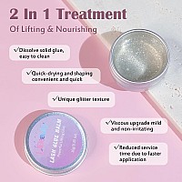 Libeauty Lash Lift Glue Balm Lash Lift Adhesive Strong Sticky Fruit Flavor Eyelash Eyebrow Perm Glue Balm Brow Lamination Gel