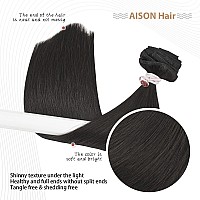 Clip In Hair Extensions Real Human Hair 115G Dark Brown 100 Real Human Hair Clip In Extensions Soft Silky Straight 7Pcs 16 Clip