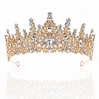 Beayfily Tiara For Women Crystal Queen Crowns Rhinestone Princess Tiaras Royal Hair Accessories Perfect For Birthday Decorati