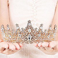 Beayfily Tiara For Women Crystal Queen Crowns Rhinestone Princess Tiaras Royal Hair Accessories Perfect For Birthday Decorati