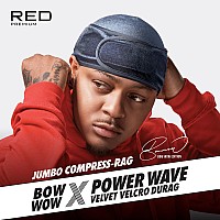 Red Premium Bow Wow X Power Wave Durag 360 Wave Compression Cap For Men Women Adjustable Hookandloop Strap Stylish Dura