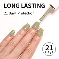 Firedeep Sage Green Gel Nail Polish 16Ml Light Green Gel Polish Uvled Soak Off Nail Polish For Spring Summer Gel Polish 1Pcs