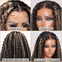 Nadula Bye Bye Knots Glueless Wig 7X5 Hd Lace Invisible Knots Lace Front Wig Human Hair Balayage Blonde Highlights 3C Curly Wig