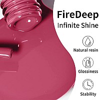 Firedeep Brick Red Gel Nail Polish 16Ml Light Red Nail Polish Uvled Soak Off Gel Polish Christmas Nail Design Decoration At Hom