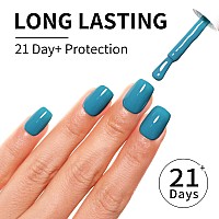 Firedeep Baby Blue Gel Nail Polish Medium Blue Nail Polish Uvled Soak Off Gel Polish For Autumn And Winter 054 Fl Oz 1Pcs