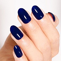 Firedeep Navy Blue Gel Nail Polish Blue Nail Polish Uvled Soak Off Gel Polish For Autumn And Winter 054 Fl Oz 1Pcs