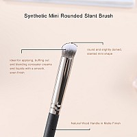 Energy Small Foundation Brushes Dense Flat Top Makeup Brushes For Foundation Under Eye Concealer Blending With Liquid Cream Powd