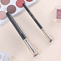 Energy Small Foundation Brushes Dense Flat Top Makeup Brushes For Foundation Under Eye Concealer Blending With Liquid Cream Powd