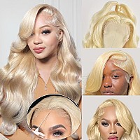 Lothia 613 6X4 Lace Front Wig Human Hair 180 Density Body Wave Blonde Lace Front Wigs Human Hair Pre Plucked Blonde Wig Human H