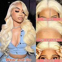 Lothia 613 6X4 Lace Front Wig Human Hair 180 Density Body Wave Blonde Lace Front Wigs Human Hair Pre Plucked Blonde Wig Human H