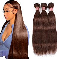 3 Straight Human Hair Bundles 24 26 28 Inch Color 4 Bundle Human Hair 180 Density Brazilian Virgin Human Hair Bundles For Black