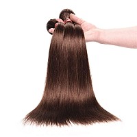 3 Straight Human Hair Bundles 24 26 28 Inch Color 4 Bundle Human Hair 180 Density Brazilian Virgin Human Hair Bundles For Black