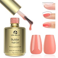 Una Gella Builder Gel For Nails 5 In 1 Coral Builder Gel In A Bottle For Gel Nail Polish Nail Thickening Nail Strengthener Na