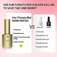 Una Gella Builder Gel For Nails 5 In 1 Coral Builder Gel In A Bottle For Gel Nail Polish Nail Thickening Nail Strengthener Na