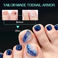 Una Gella Toe Nail Tips 504Pcs Short Square False Soft Gel Full Cover Fake Toe Nails Matte Toe Nails 12 Sizes Preshape Fake Toe