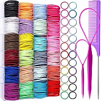 Ygdz Toddler Hair Accessories 312 Elastic Hair Ties In 24 Colors Small 3Cm No Crease Ponytail Holders For Girls