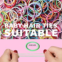 Ygdz Toddler Hair Accessories 312 Elastic Hair Ties In 24 Colors Small 3Cm No Crease Ponytail Holders For Girls