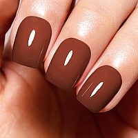 Imtiti Light Brown Gel Nail Polish Jelly Light Brown Translucent Color Uvled Soak Off Gel Polish Nail Art Starter Manicure Sal