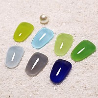 Imtiti Kiwi Green Gel Nail Polish Green Translucent Color Uvled Soak Off Gel Polish For Spring And Winter 1Pcs 05 Fl Oz