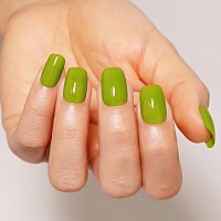 Imtiti Green Gel Nail Polish Jelly Neon Green Translucent Color Uvled Soak Off Gel Polish For Winter And Spring 1Pcs 05 Fl O