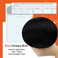 Full Shine Micro Link Hair Extensions Real Human Hair Black Hair Extensions With Micro Beads Black Human Hair Extensions 20 Inch