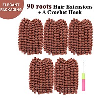 12Inch 5Packs Wand Curl Crochet Hair Jamaican Bounce Crochet Hair Extensions Crochet Braids Curly Crochet Hair For Women Curly B