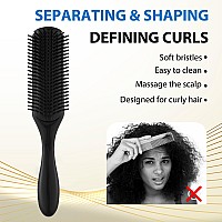 Hair Brush For Women Men Curly Wet Or Dry Hair Classic Detangling Brushes 9 Row For Natural Thick Hair Blow Styling Separating