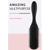 Hair Brush For Women Men Curly Wet Or Dry Hair Classic Detangling Brushes 9 Row For Natural Thick Hair Blow Styling Separating