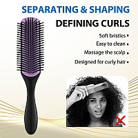 Hair Brush For Women Men Curly Wet Or Dry Hair Classic Detangling Brushes 9 Row For Natural Thick Hair Blow Styling Separating