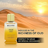 Oud Gold Eau De Parfum 338 Fl Oz Intense Arabian Perfume For Women Men Notes Caramel Orris Rose Jasmine Family