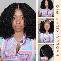 Nadula Bye Bye Knots Glueless Wig Kinky Curly 7X5 Invisible Knots Hd Lace Front Ready To Go Glueless Afro Kinky Curly Wigs Human