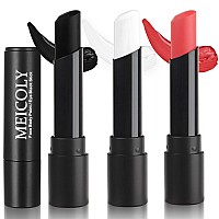 Meicoly Cream Black White Red Face Body Paint Stickclown White Joker Face Paint Makeuphalloween Face Paint For Vampire Skeleto